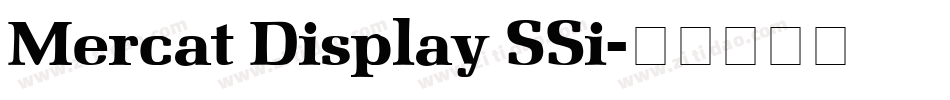 Mercat Display SSi字体转换